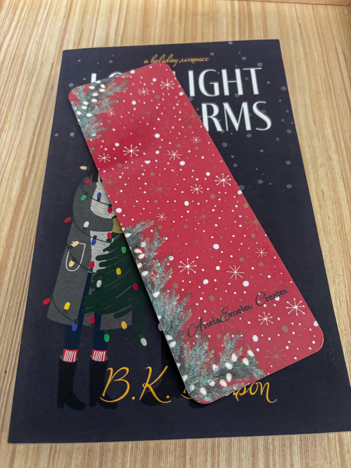 Laminated Christmas Bookmarks: Festive Holiday Book Lover Gifts
