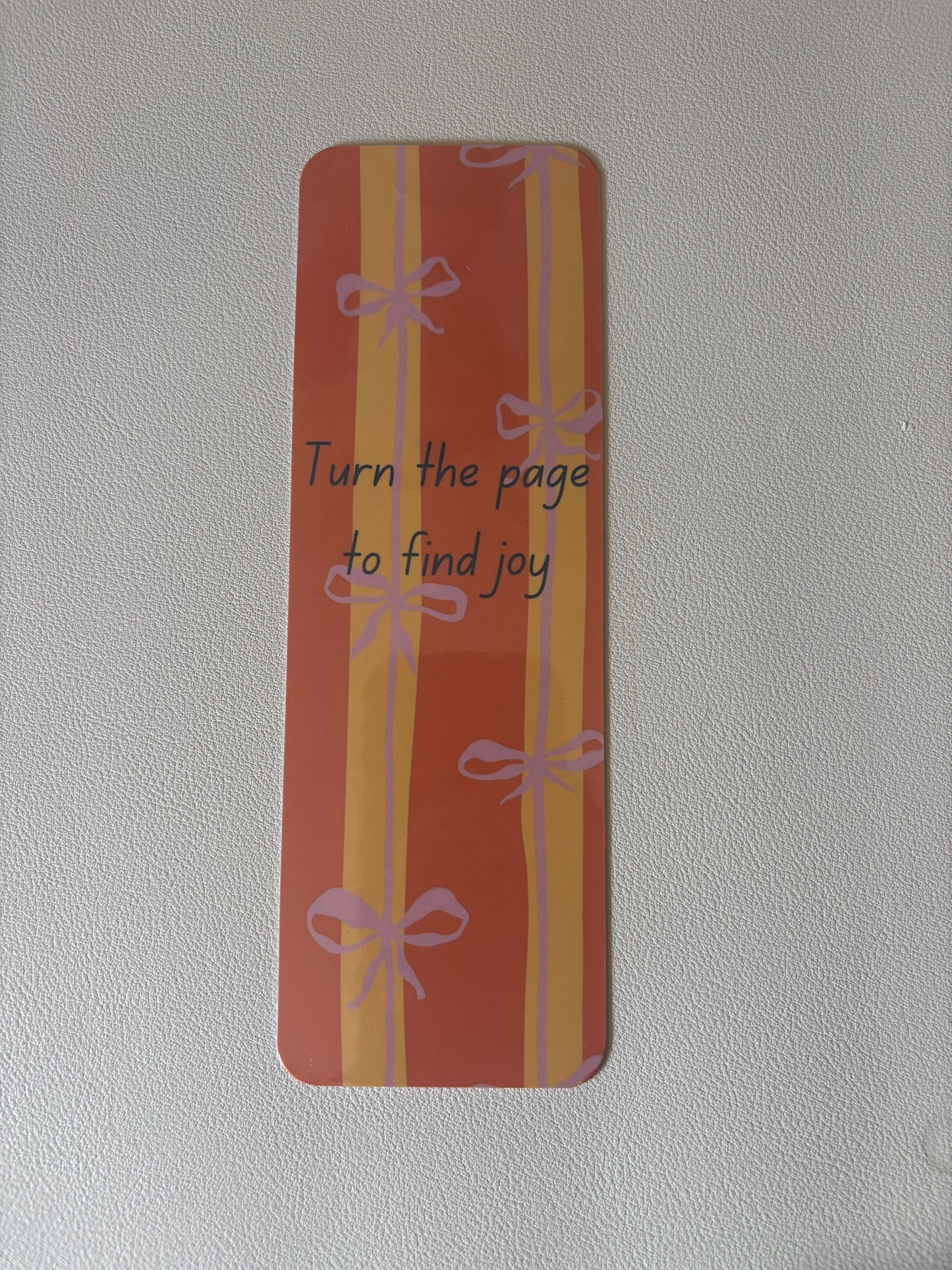Turn the Page to Find Joy Bookmarks