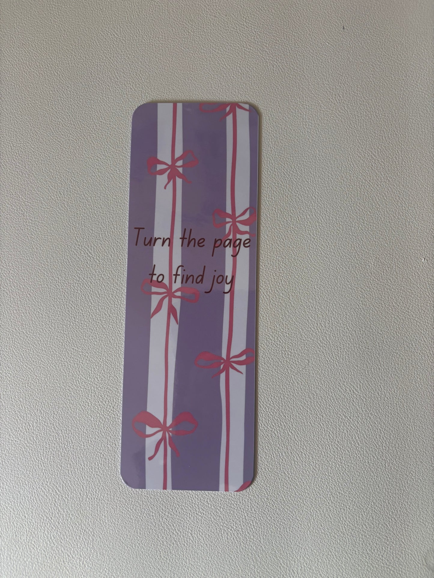 Turn the Page to Find Joy Bookmarks