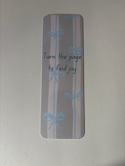 Turn the Page to Find Joy Bookmarks