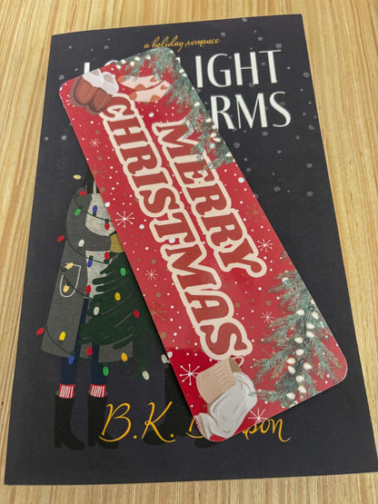 Laminated Christmas Bookmarks: Festive Holiday Book Lover Gifts