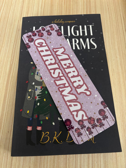 Laminated Christmas Bookmarks: Festive Holiday Book Lover Gifts