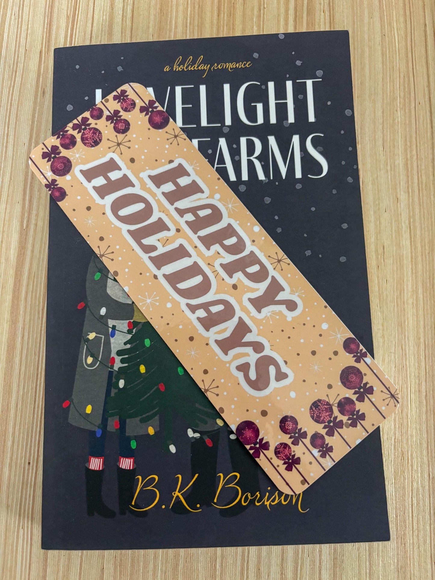 Laminated Christmas Bookmarks: Festive Holiday Book Lover Gifts